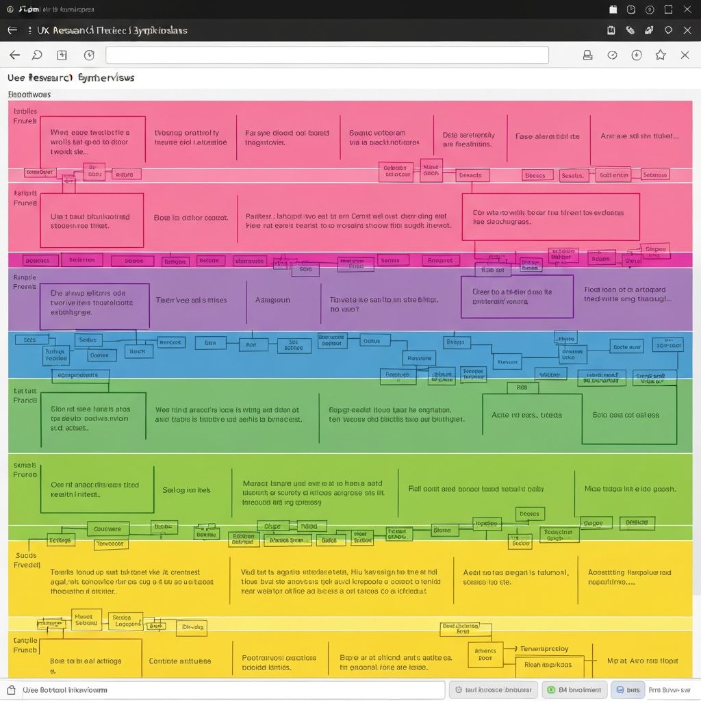 Affinity diagram clustering user research insights