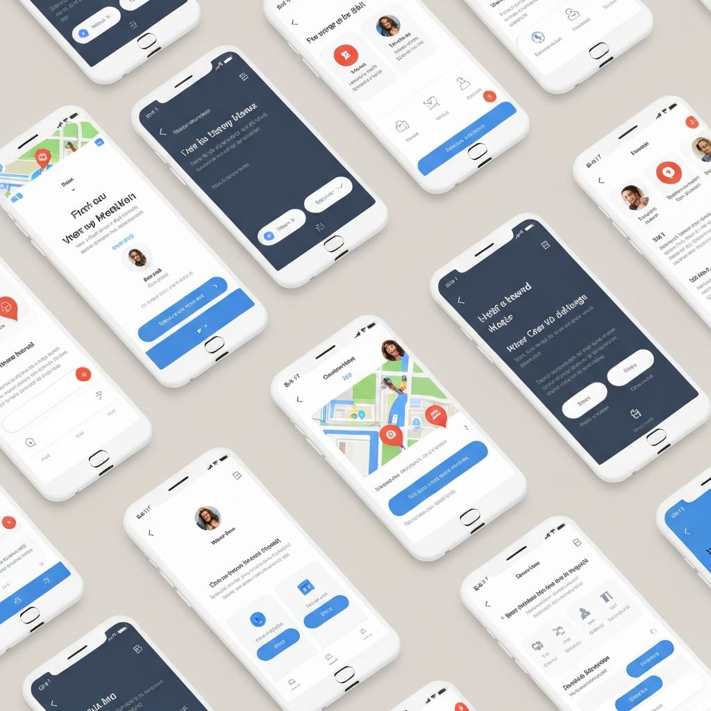 High fidelity prototype screens for Google Maps redesign